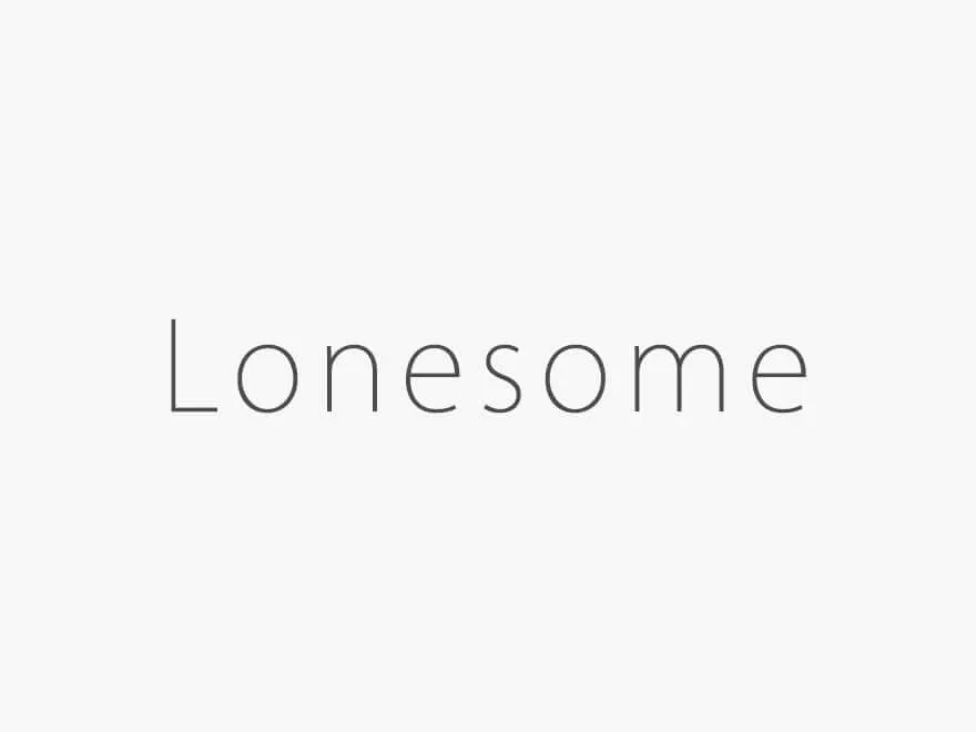 Lonesome
