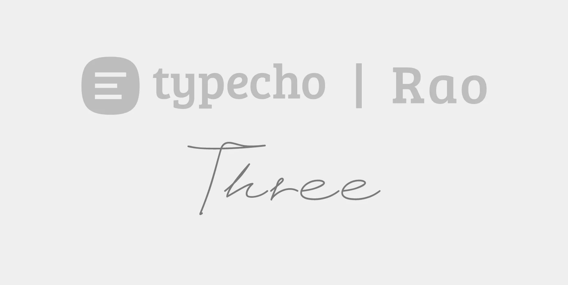Three